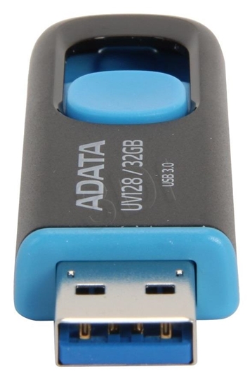 Picture of ADATA DashDrive UV128 32GB USB flash drive USB Type-A 3.2 Gen 1 (3.1 Gen 1) Black,Blue