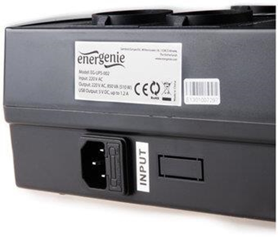 Picture of EnerGenie EG-UPS-001 uninterruptible power supply (UPS) Line-Interactive 0.65 kVA 390 W 4 AC outlet(s)