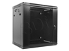 Изображение Lanberg wall-mounted installation rack cabinet 19'' 12U 600x450mm black (glass door)