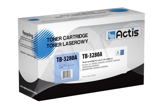 Picture of Actis TB-3280A toner (replacement for Brother TN3280; Standard; 8000 pages; black)