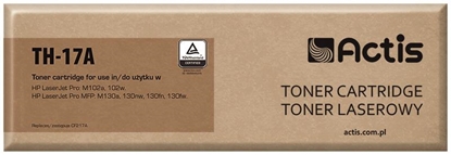 Attēls no Actis TH-17A toner (replacement for HP 17A CF217A; Standard; 1600 pages; black)