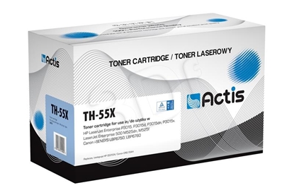 Attēls no Actis TH-55X toner (replacement for HP 55X CE255X, Canon CRG-724H; Standard; 12500 pages; black)