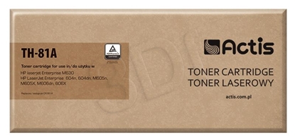 Attēls no Actis TH-81A toner (replacement for HP 81A CF281A; Standard; 10500 pages; black)