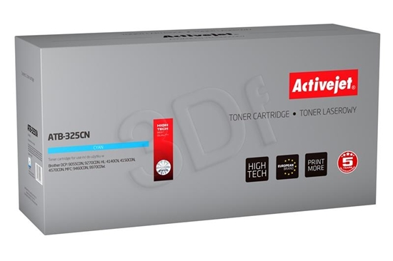 Picture of Activejet ATB-325CN Toner cartridge (replacement for Brother TN-325C; Supreme; 3500 pages; cyan)