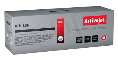 Picture of Activejet ATH-12N toner (replacement for HP 12A Q2612A, Canon FX-10, Canon CRG-703; Supreme; 2300 pages; black)