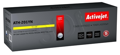 Attēls no Activejet ATH-201YN toner (replacement for HP 201A CF402A; Supreme; 1,400 pages; yellow)