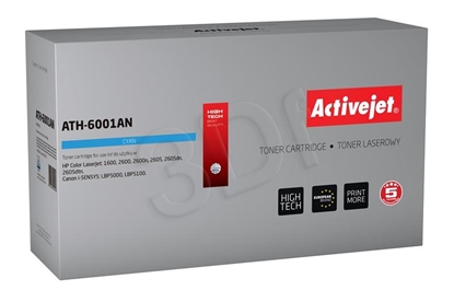 Attēls no Activejet ATH-6001AN toner (replacement for HP 124A Q6001A, Canon CRG-707C; Premium; 2000 pages; cyan)