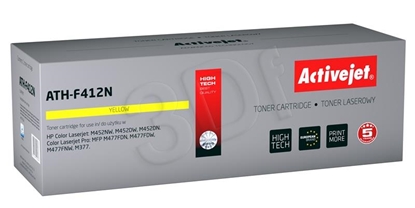 Attēls no Activejet ATH-F412N toner (replacement for HP 410A CF412A; Supreme; 2300 pages; yellow)