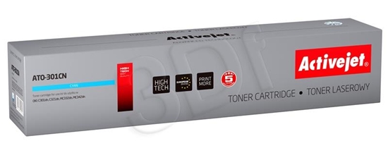 Изображение Activejet ATO-301CN toner (replacement for OKI 44973535; Supreme; 1500 pages; cyan)