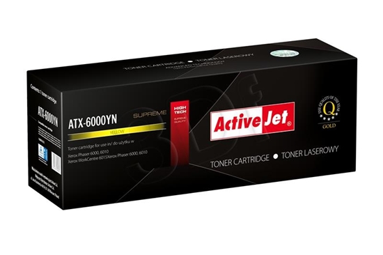 Изображение Activejet ATX-6000YN Toner (replacement for Xerox 106R01633; Supreme; 1000 pages; yellow)