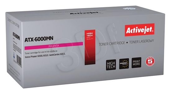 Picture of Activejet ATX-6000MN Toner (replacement for Xerox 106R01632; Supreme; 1000 pages; magenta)