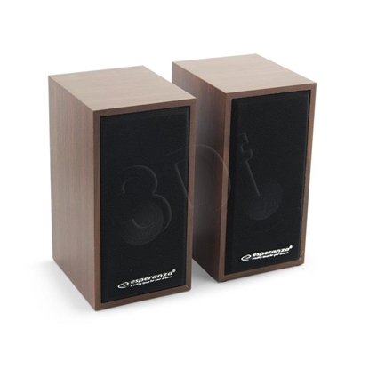 Attēls no Esperanza 2.0 FOLK speaker set 2.0 channels 6 W Wood