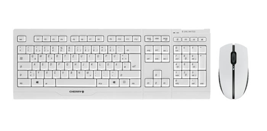 Изображение CHERRY B.UNLIMITED 3.0 keyboard Mouse included RF Wireless German Grey