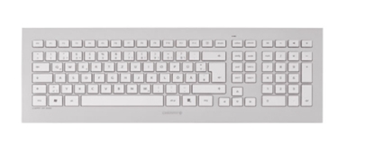 Attēls no CHERRY DW 8000 Wireless Keyboard & Mouse Set, Silver/White, USB (QWERTY - UK)