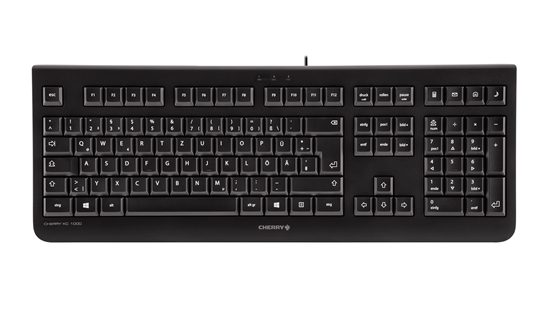 Picture of CHERRY KC 1000 keyboard USB QWERTZ German Black