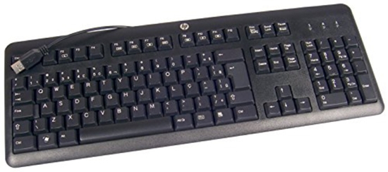 Изображение HP 672647-043 keyboard USB QWERTZ German Black