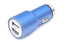 Attēls no Omega car charger 2xUSB 2100mA Metal, blue (43343)