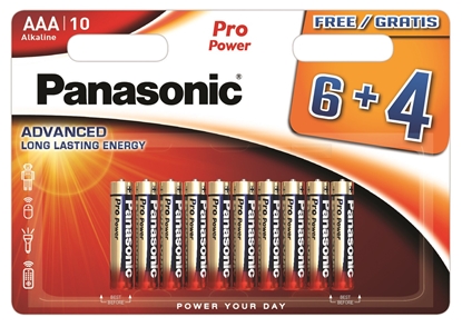 Attēls no Panasonic Pro Power battery LR03PPG/10B (6+4pcs)