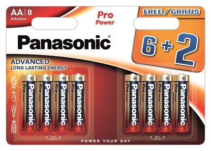 Attēls no Panasonic Pro Power battery LR6PPG/8BW (6+2)