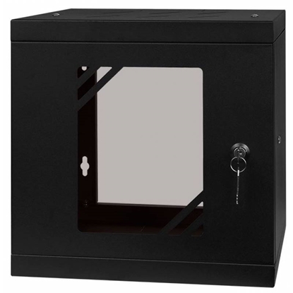 Picture of Rack Cabinet 10" 6U 300MM Glass Door Black