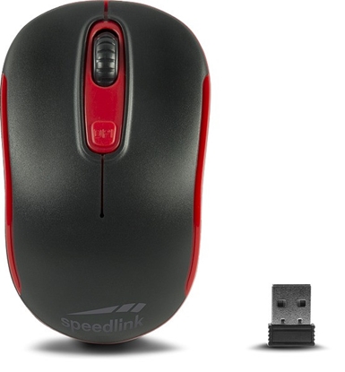 Изображение Speedlink wireless mouse Ceptica Wireless, black/red (SL-630013-BKRD)