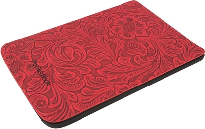 Attēls no Pokrowiec PocketBook Etui Shell Premium flowers pattern red