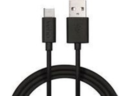 Изображение Veho Pebble USB-A to USB-C Universal Charge and Sync 0.2m/0.7ft Cable – Black (VCL-002-C-20CM)