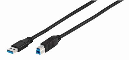 Attēls no Vivanco CC U8 18 3B USB cable 1.8 m USB 3.2 Gen 1 (3.1 Gen 1) USB A USB B Black