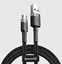 Attēls no Baseus Cafule 2.4A 1m Micro USB cable (grey/black)