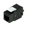 Picture of ROLINE Cat.6/Class E Keystone Jack, RJ-45, unshielded, toolless, black