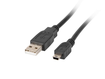 Изображение Kabel USB 2.0 mini AM-BM5P 1.8M czarny (CANON) 