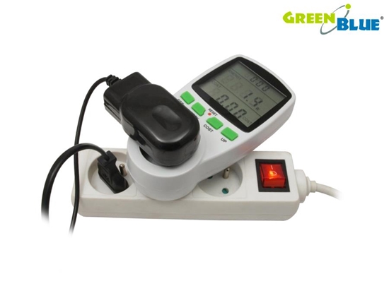 Изображение Greenblue GB202 wattmeter White 0 - 9999 W Built-in display LCD