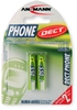 Picture of 1x2 Ansmann maxE NiMH rech.bat. Micro AAA 550 mAh DECT PHONE