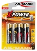 Изображение 1x4 Ansmann Alkaline Mignon AA LR 6 X-Power