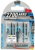 Picture of 1x4 Ansmann rech. battery 2700 Mignon AA 2500 mAh