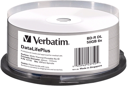 Attēls no Verbatim DataLifePlus BD-R 50 GB 25 pc(s)