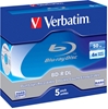 Picture of 1x5 Verbatim BD-R Blu-Ray 50GB 6x Speed, white blue Jewel Case