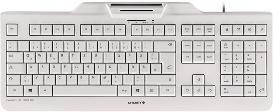 Picture of CHERRY KC 1000 SC keyboard USB QWERTZ German Grey