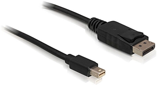 Picture of Delock Cable Mini DisplayPort 1.2 male > DisplayPort male 4K 60 Hz 2.0 m