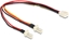 Attēls no Delock Cable Molex 3 pin female  2 x Molex 3 pin male (fan) 22 cm