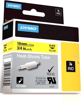 Picture of DYMO RhinoPRO Heat shrink tubes label-making tape D1
