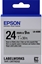 Изображение Epson Label Cartridge Matte LK-6SBE Black/Matt Silver 24mm (9m)