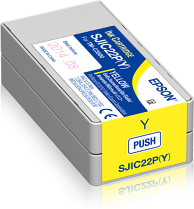 Picture of Epson SJIC22P(Y): Ink cartridge for ColorWorks C3500 (yellow)