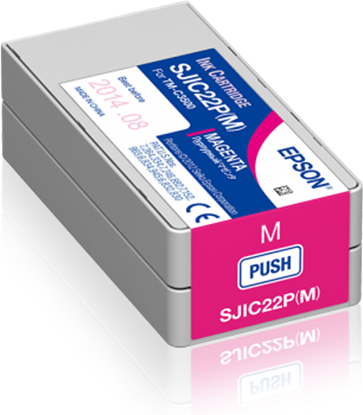 Attēls no Epson SJIC22P(M): Ink cartridge for ColorWorks C3500 (Magenta)