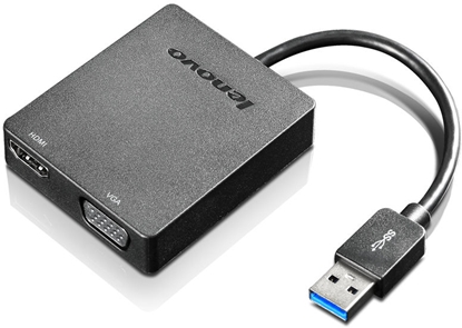 Attēls no Lenovo Universal USB 3.0 to VGA/HDMI USB Type-A Black