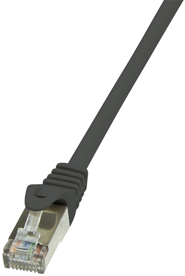 Изображение LogiLink Patchcord CAT 5e F/UTP, 1m, czarny (CP1033S)