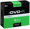 Изображение 1x10 Intenso DVD-R 4,7GB 16x Speed, Slimcase