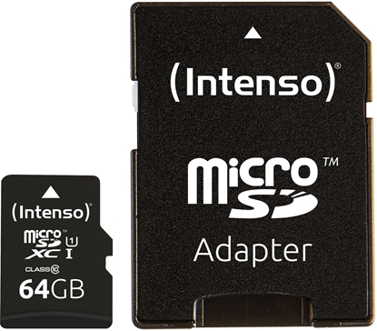 Attēls no Intenso microSDXC Card      64GB Class 10 UHS-I Premium