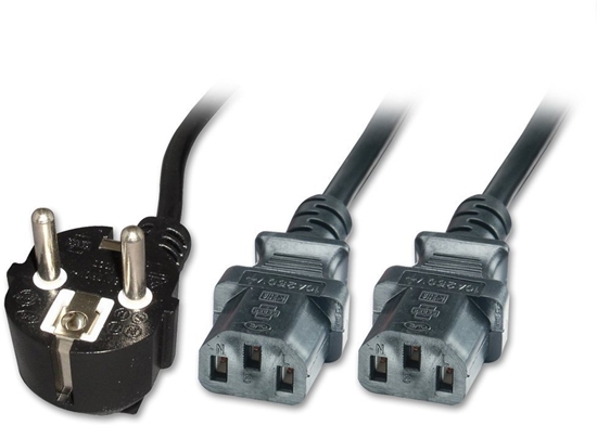 Picture of Kabel zasilający MicroConnect Y-Cord, 2 x C13, 3m (PE011330)