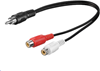 Изображение Kabel MicroConnect RCA (Cinch) - RCA (Cinch) x2 0.2m czarny (AUDC02)